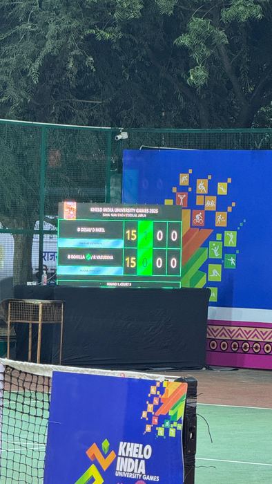 Court-side LED scoreboard KIUG 2025